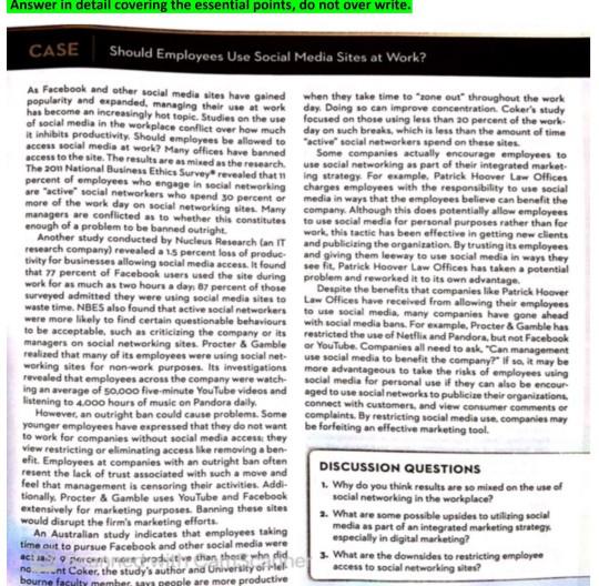 Answer in detail covering the essential points,