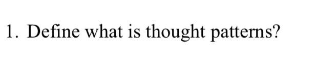 please answer all questions 1. Define what is