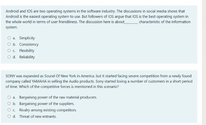 it is in management information system please