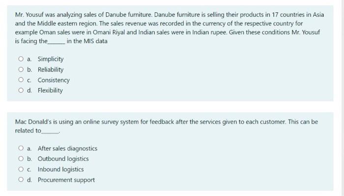 it is in management information system please