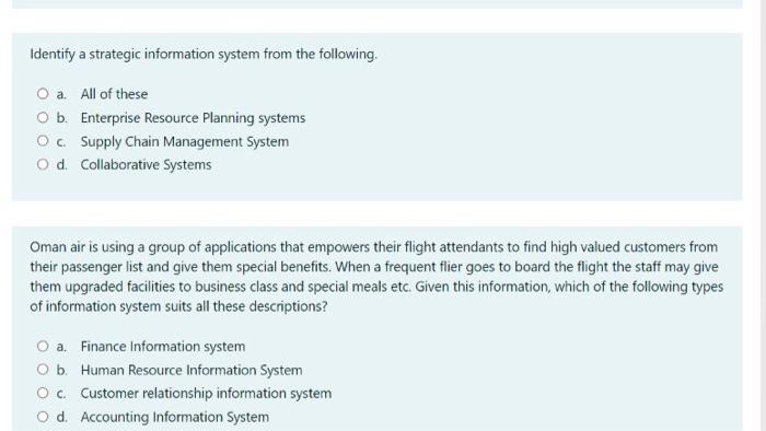 it is in management information system please