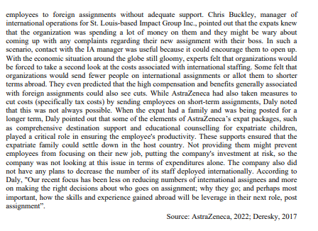 Case Study 1 Over the years, AstraZeneca Ple