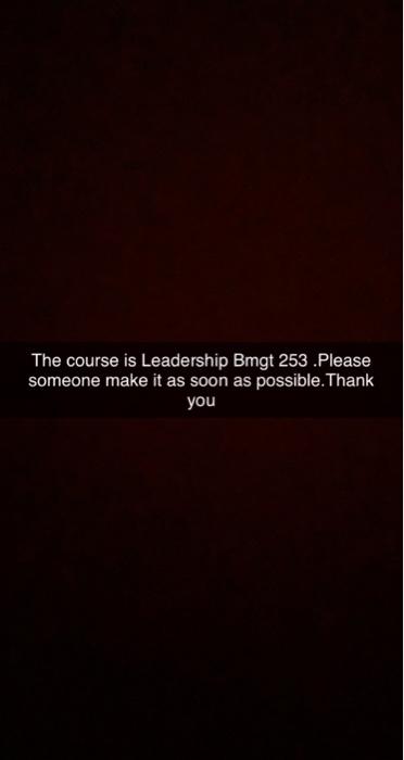 "In the News" Case Study In this module, you have