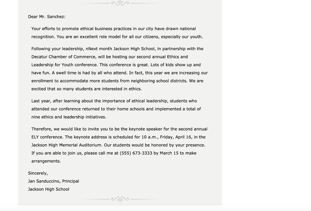 2. Planning and Writing Persuasive Requests In a