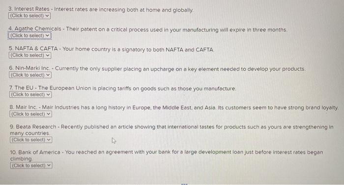 Threats and Opportunities Managers must consider