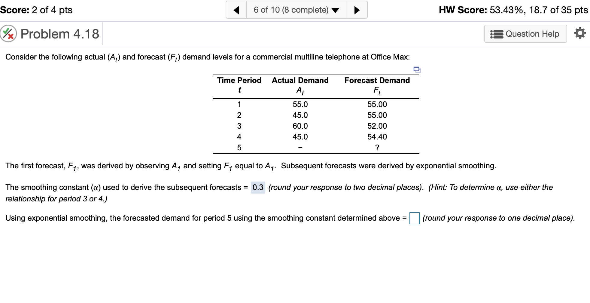 6 of 10 (8 complete) v HW Score: 53.43%, 18.7 of