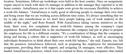 Case Study 1 Over the years, AstraZeneca Ple