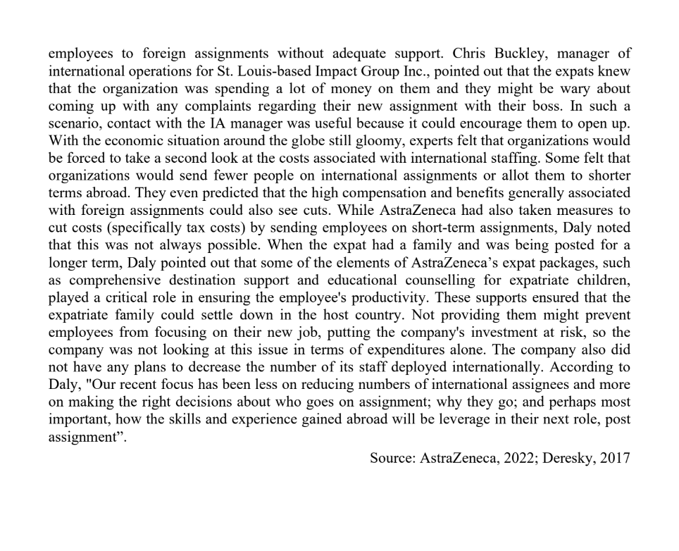 Case Study 1 Over the years, AstraZeneca Plc
