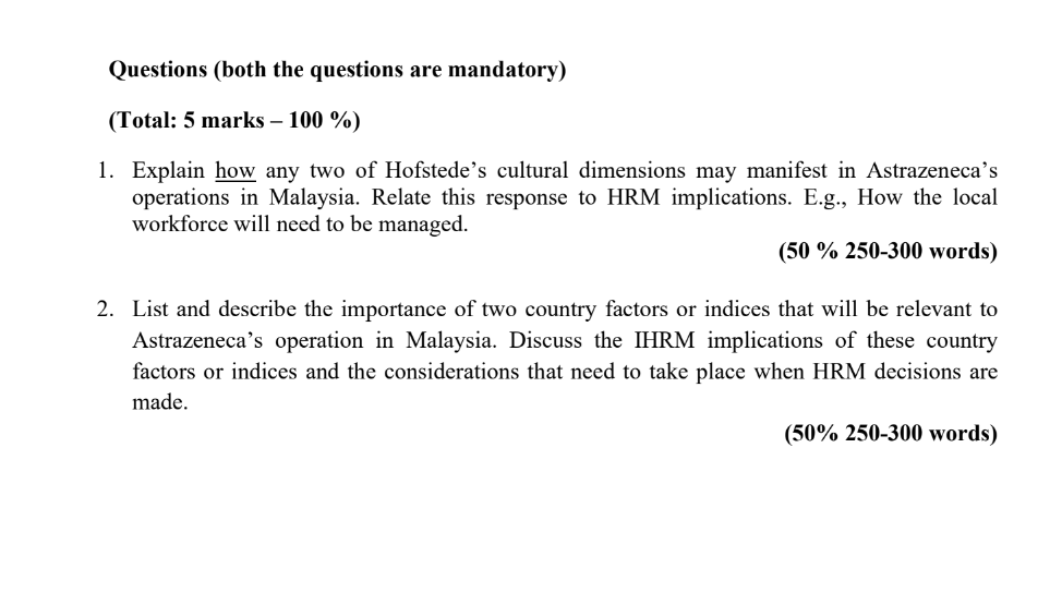 Case Study 1 Over the years, AstraZeneca Plc