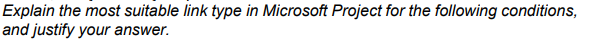 Explain the most suitable link type in Microsoft