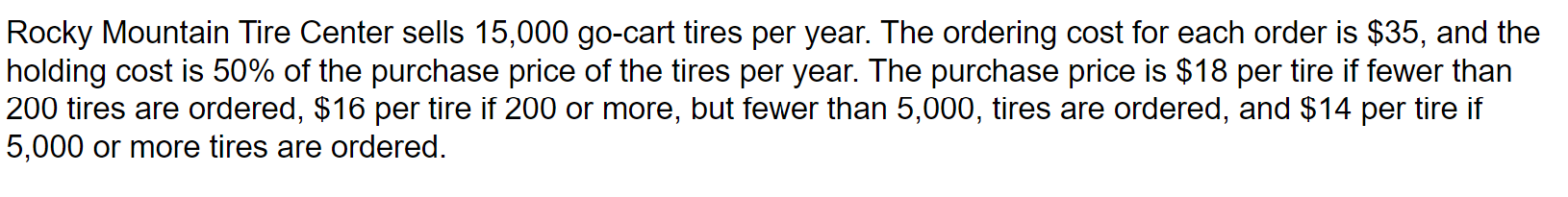 Rocky Mountain Tire Center sells 15,000 go-cart