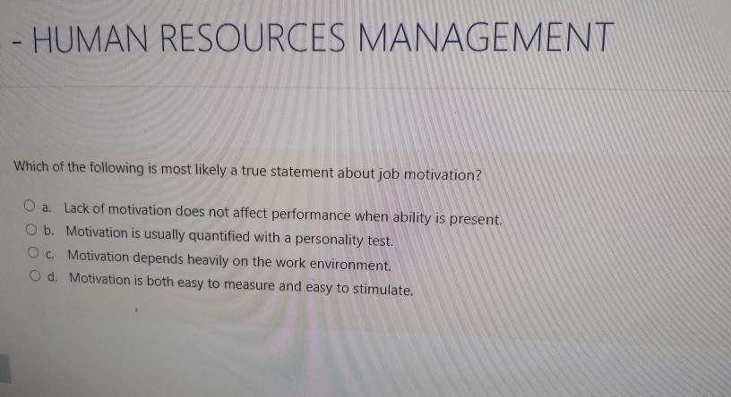 14B - HUMAN RESOURCES MANAGEMENT Time left 0:52
