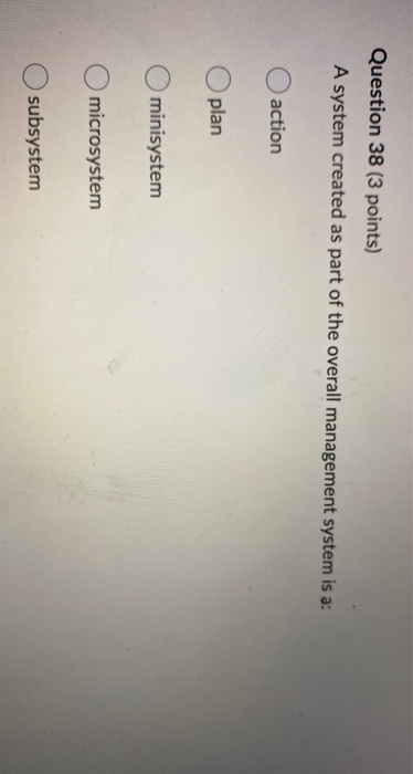 please help Question 35 (3 points) Strategy