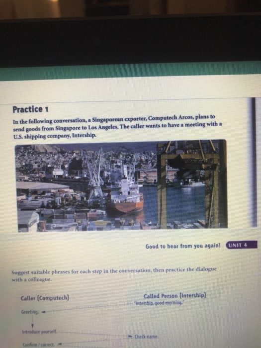 Practice 1 In the following conversation, a