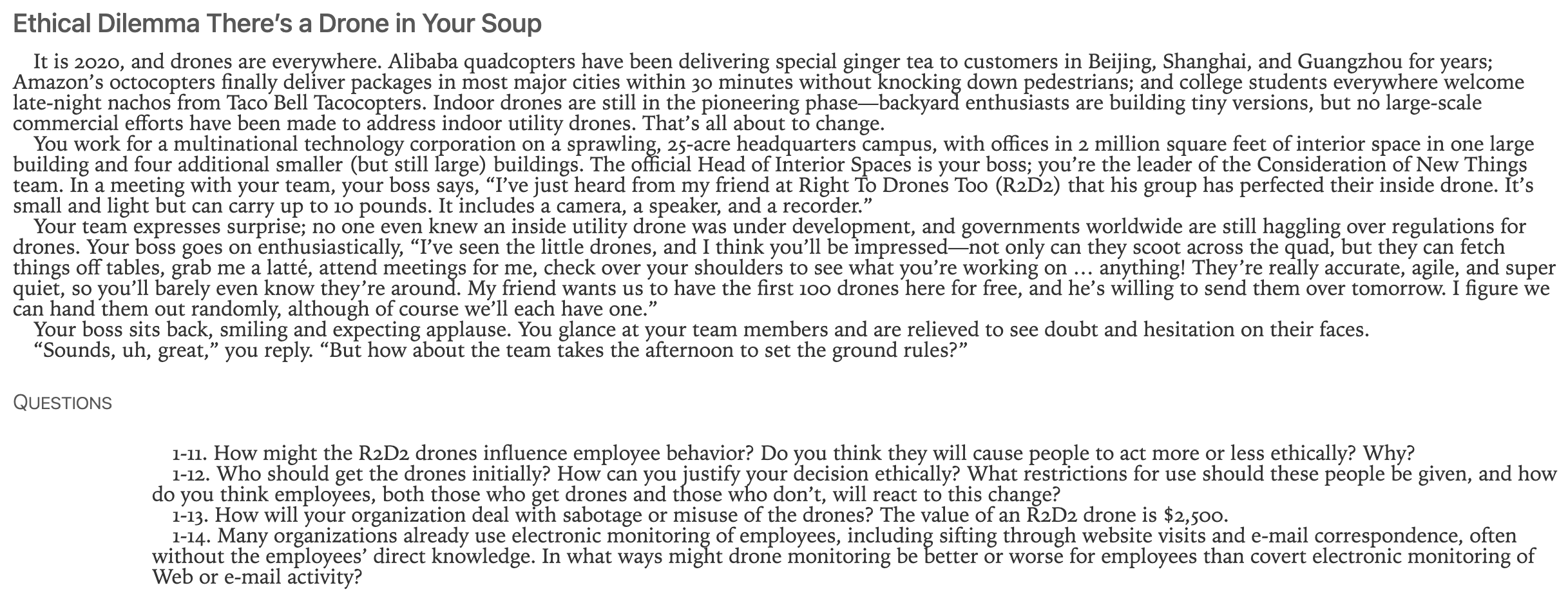 Please answer question 1-11. Please link any