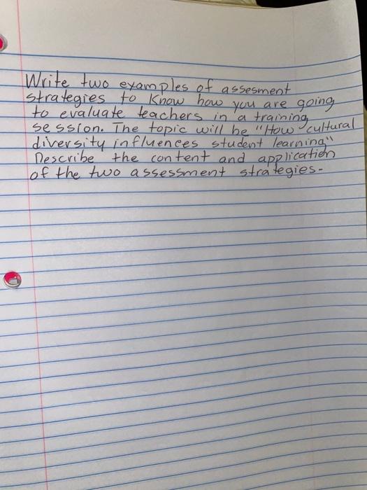 session. The topic will be "How cultural Write