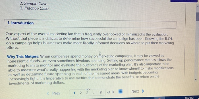 2. Sample Case 3. Practice Case 1. Introduction