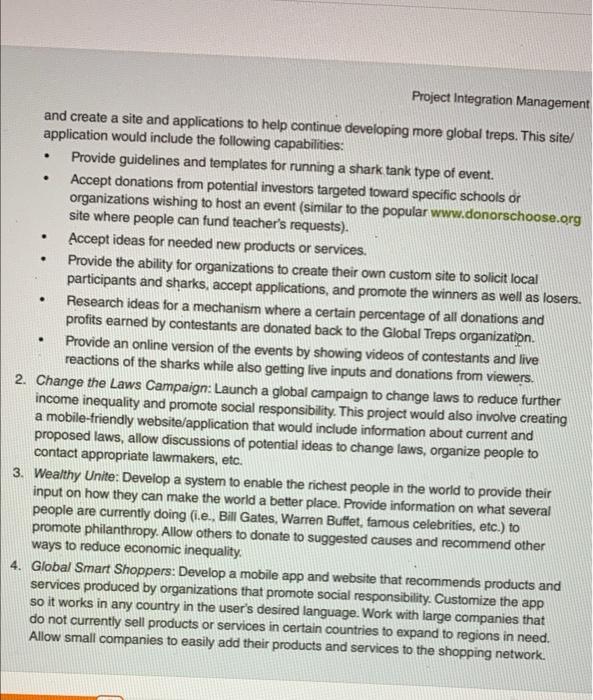 1. Global Treps: Many people are familiar with