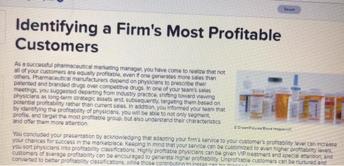 Save Identifying a Firm's Most Profitable