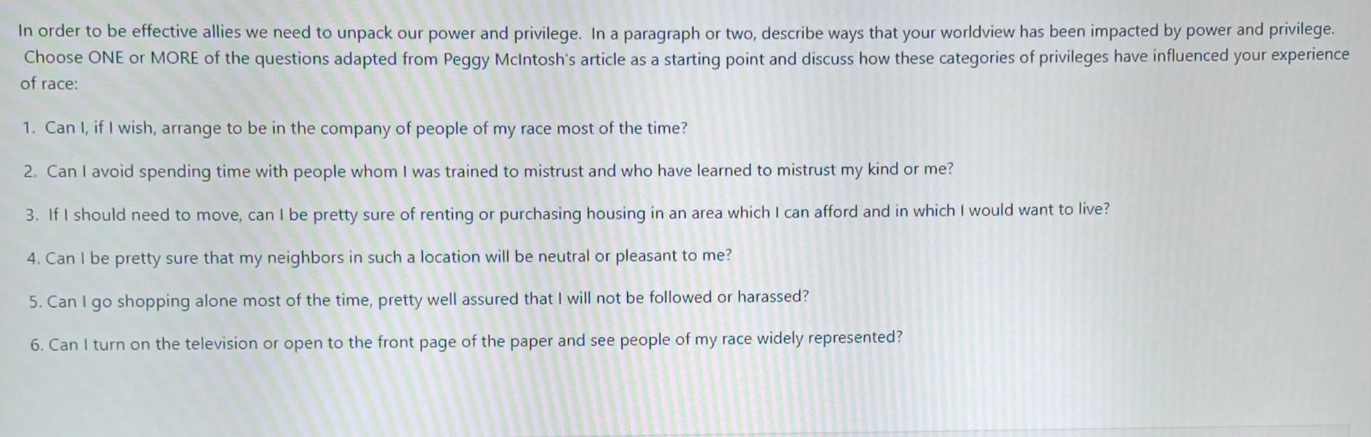 In order to be effective allies we need to unpack