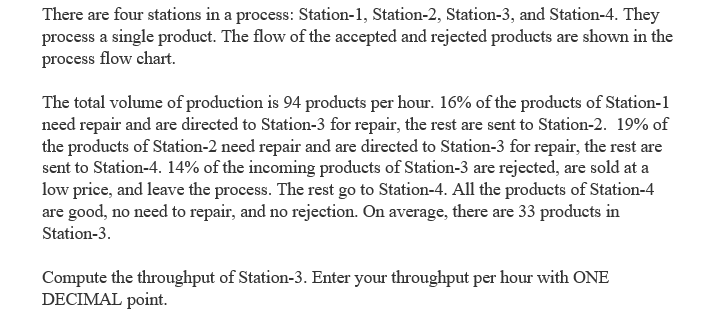 The answer is 30 There are four stations in a
