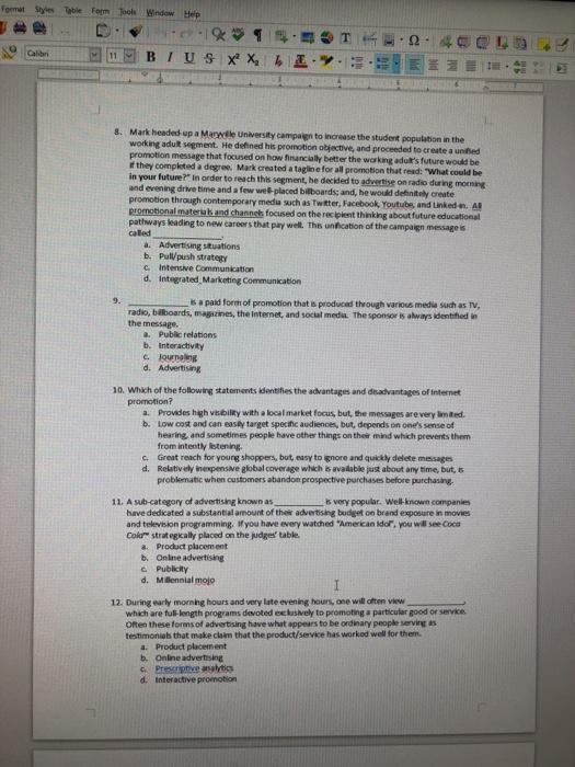 You Styles Table For Tools Window Hep 11 BIUS X X