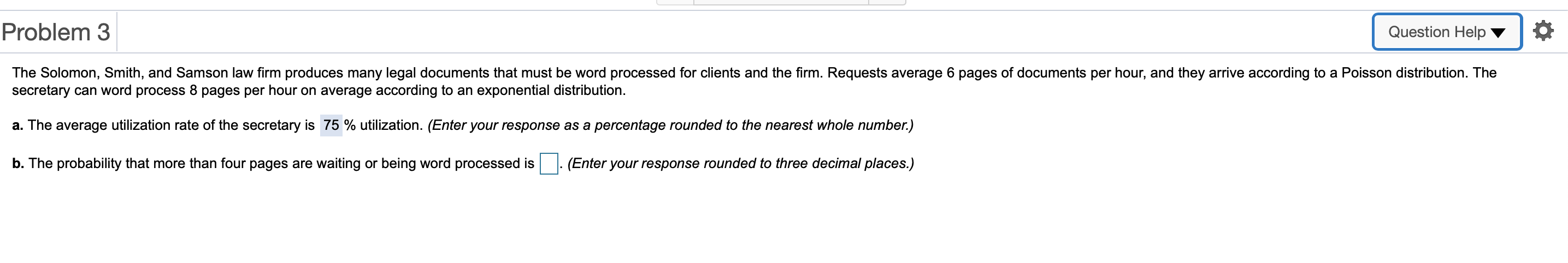 undefined Problem 3 Question Help The Solomon,