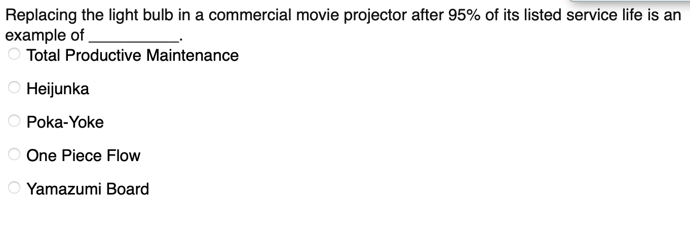 Replacing the light bulb in a commercial movie