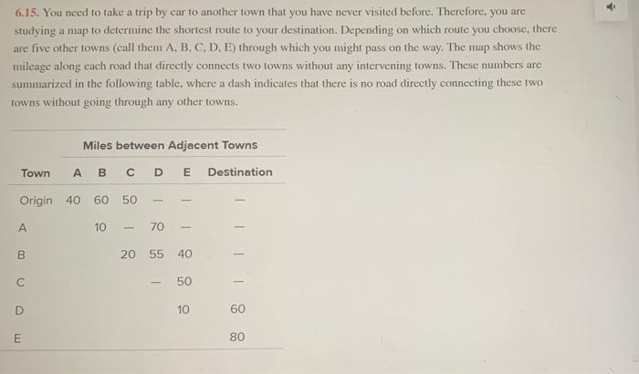 6.15. You need to take a trip by car to another