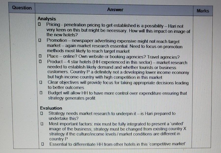 Question Answer Marks 5 Discuss a suitable