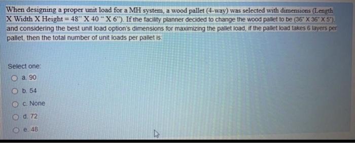 in facilites planning the unit load design When