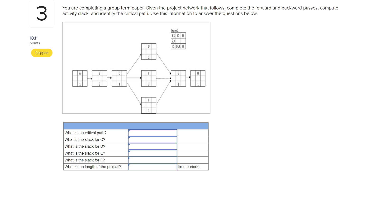 3 You are completing a group term paper. Given