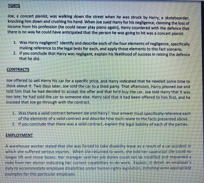 TORTS Joe, a concert pianist, was walking down