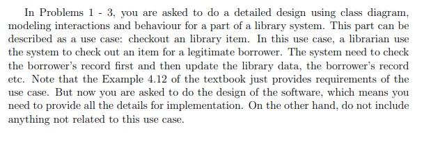Example 4.12 Describe in detail the Check out an