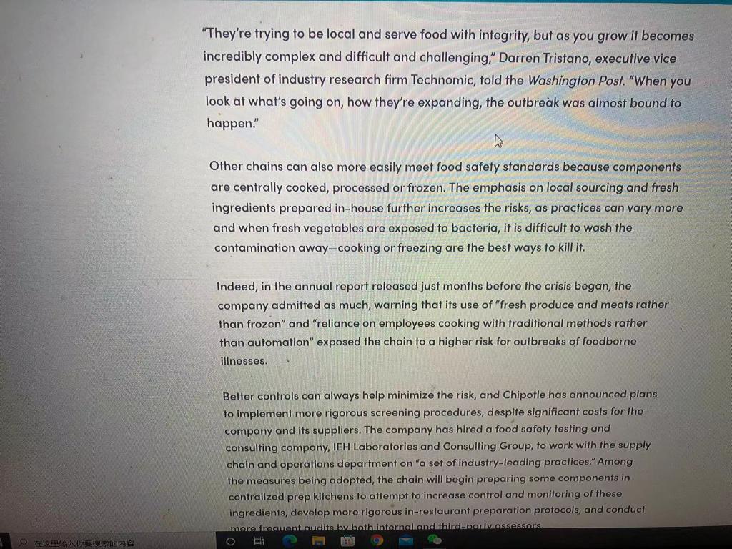 Questions: What was done from a risk management