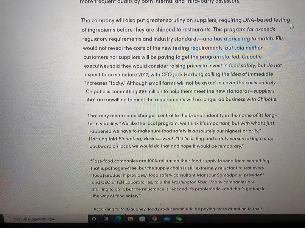 Questions: What was done from a risk management