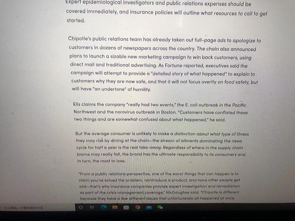 Questions: What was done from a risk management