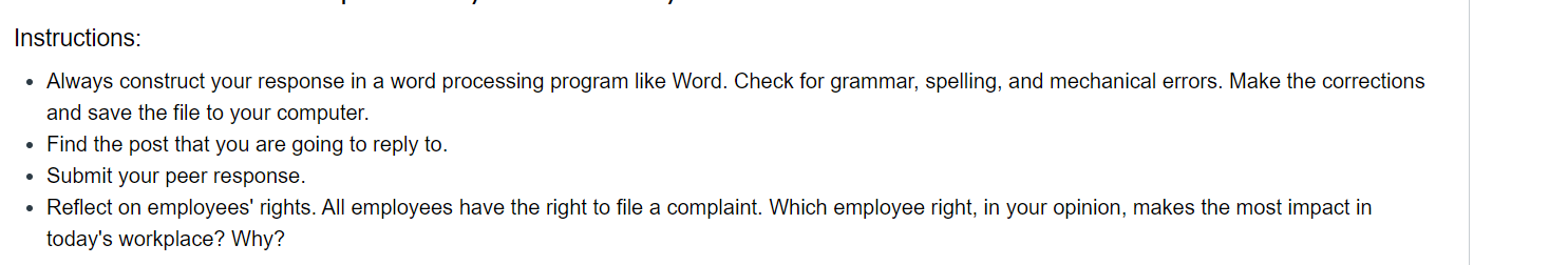 Discussion: Unit 5, Due Friday by 11:59 pm CT