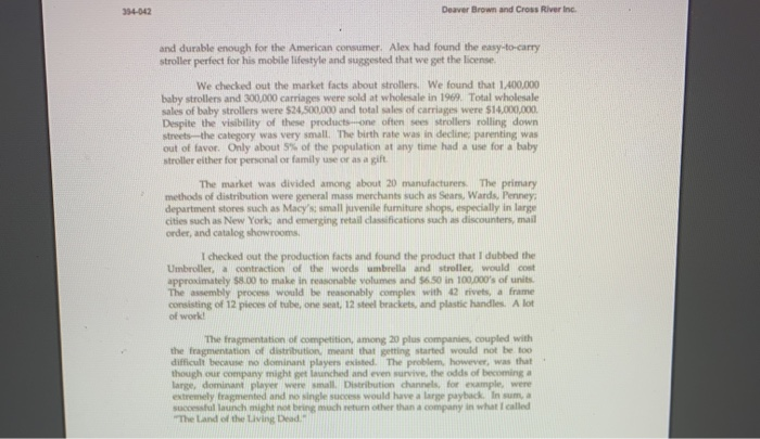 General Comments on the Deaver Brown Case: The