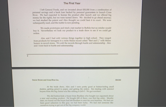 General Comments on the Deaver Brown Case: The