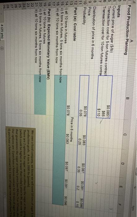 Editing D E F G H > We own a food company, we