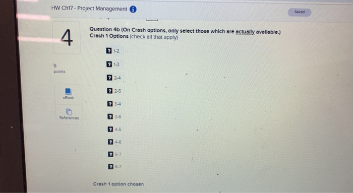 HW Ch17 - Project Management i 4 Question 4 Use