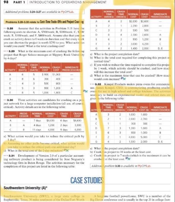 98 PART 1 INTRODUCTION TO OPERATIONS MANAGEMENT