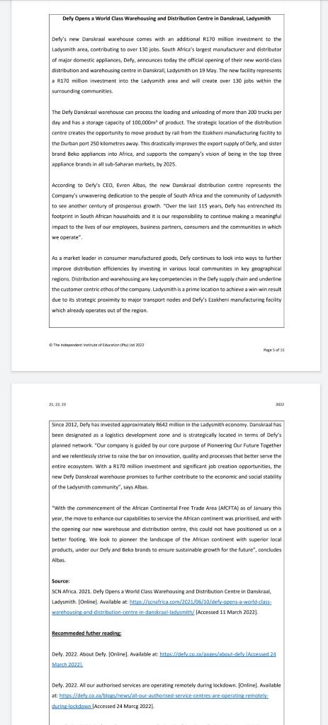 Defy Opens a World Class Warehousing and