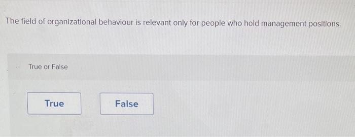 ASAP The field of organizational behaviour is