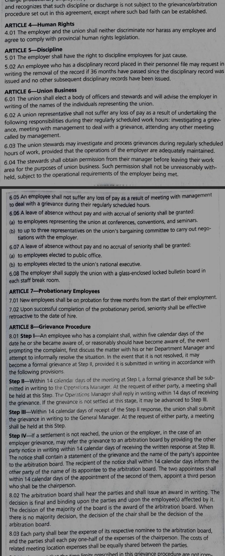 I'm Union team. please help! PERPOSAL FOR CHANGES