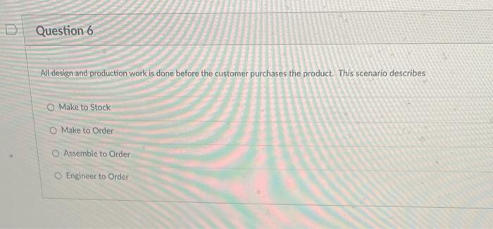 All design and production work is done before the