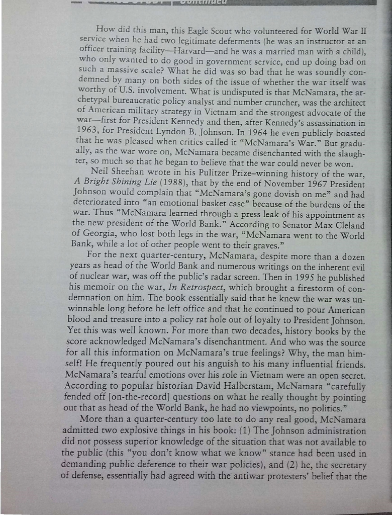 . Required: Question: List down some of the