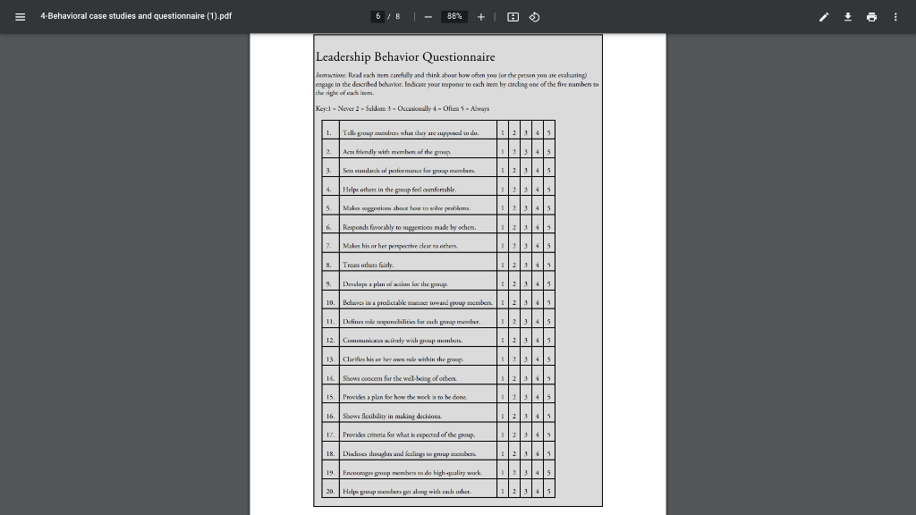 4-Behavioral case studies and questionnaire