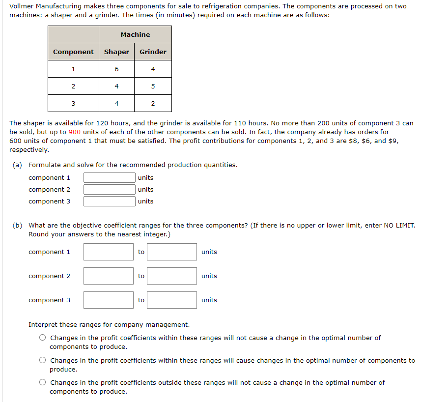Please answer all. I NEED HELP!! Vollmer